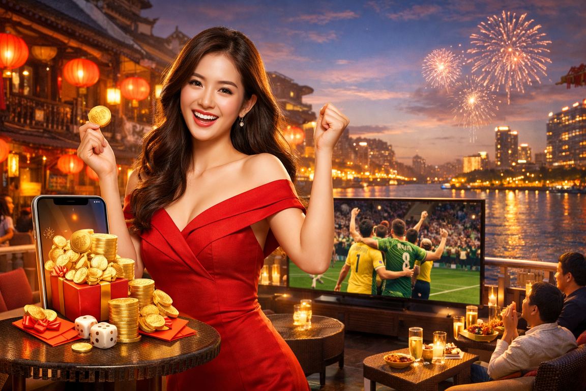 Người dùng Sài Gòn đăng ký tài khoản h10 dưới ánh đèn lồng rực rỡ